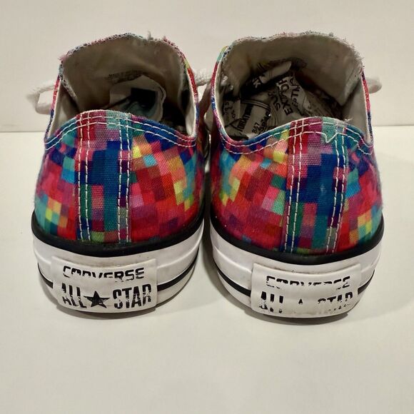 Converse Chuck Taylor Pixel Shoes  W6/M4 Pink Blue White Canvas Lace Up Sneakers - Picture 8 of 11